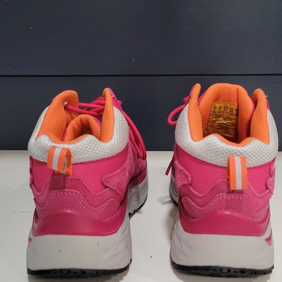 Skechers Work Max Cushioning Arch Fit Composite  Toe  Pink Suede Size 7 - Picture 5 of 13